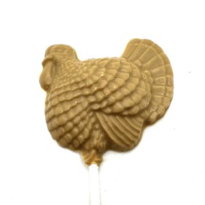 Thanksgiving Turkey Lollipop - Gold Chocolate