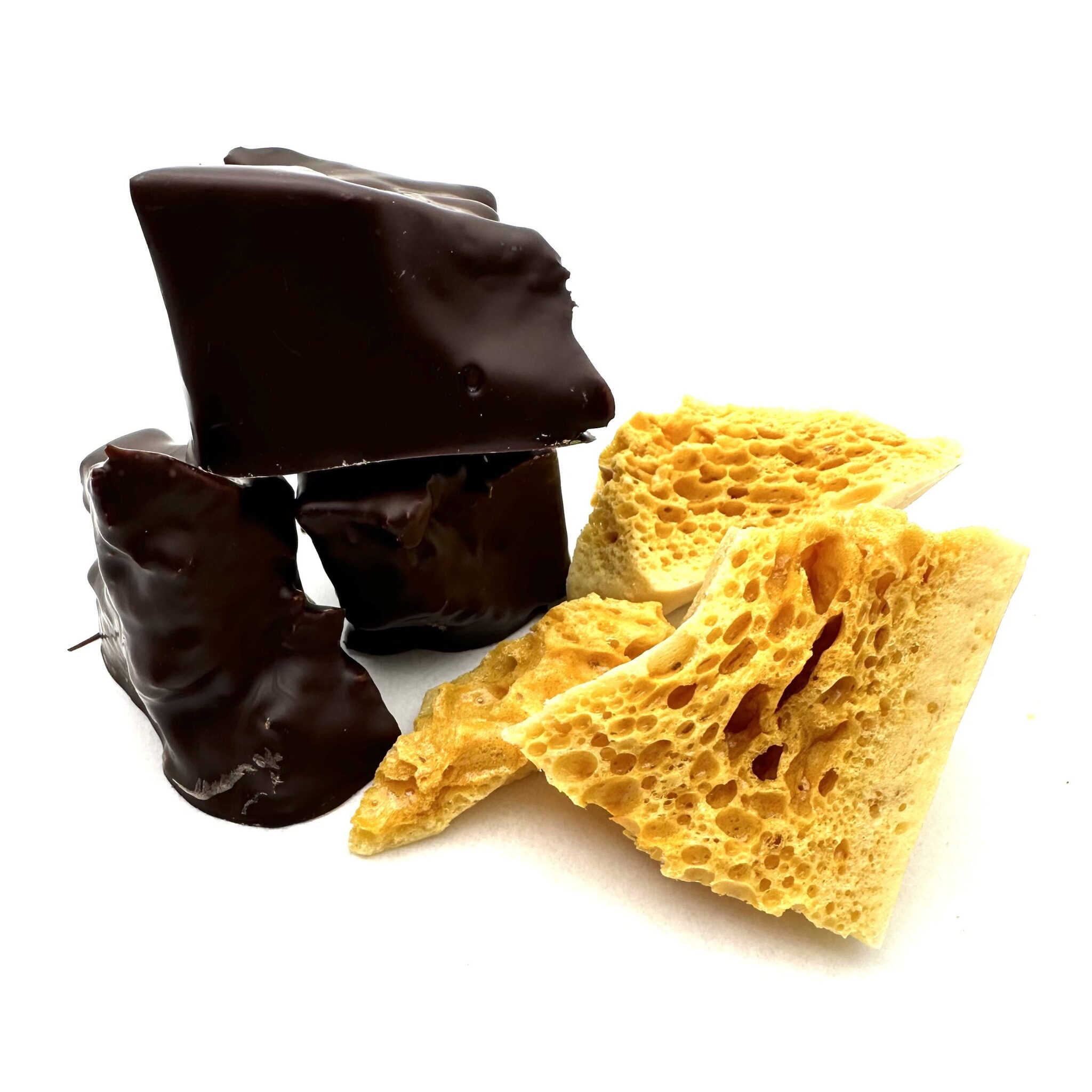 Dipped Sponge Toffee - Dark Chocolate 100g