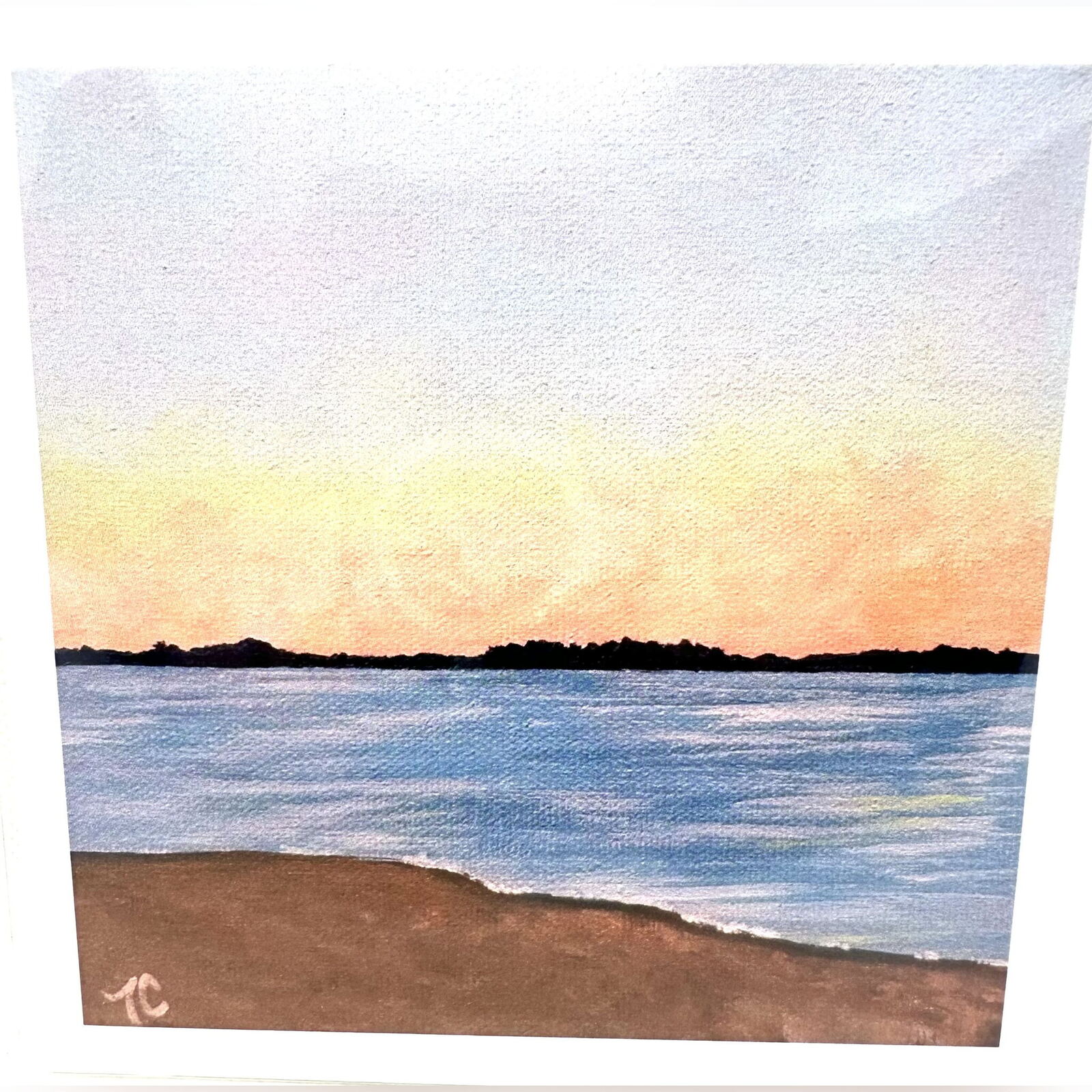 Greeting Cards by Tammy Coo - Shoreline Sunset