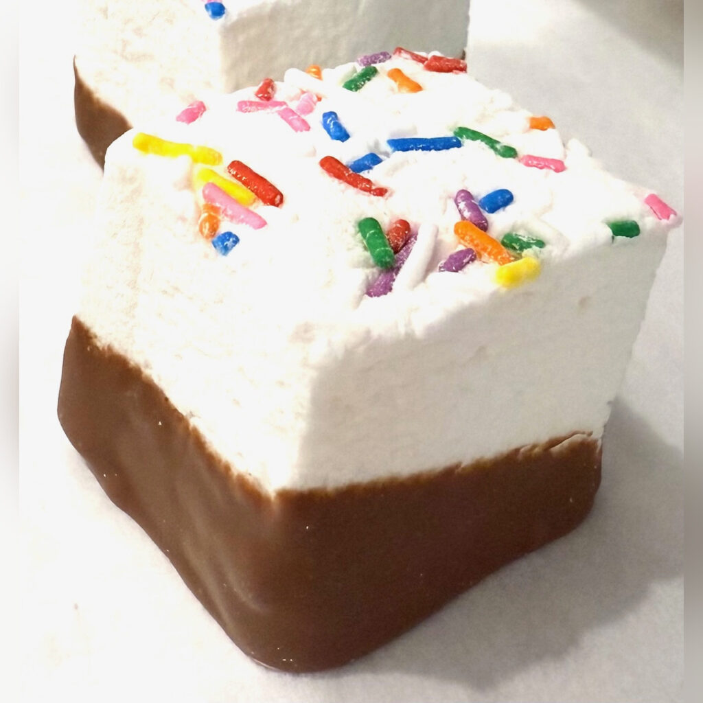 Birthday Cake Mallo Squares in Milk Chocolate (Muskoka Marshmallow Co)